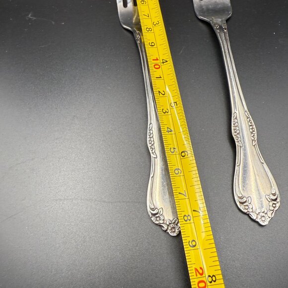 Oneida Mansfield Place Silverware Set of 2 Dinner Forks Vintage Floral Design - Picture 5 of 5